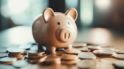 Investor analyzing annual savings report on tablet, savings, secure future