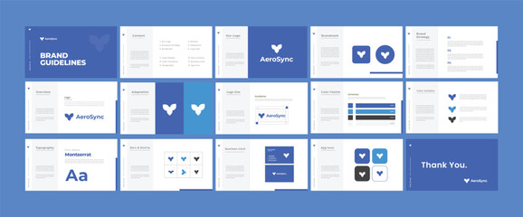 Professional Brand Guidelines Template, Brand Identity Presentation.