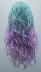 Fototapeta premium Soft gradient transitioning from lavender to teal with a subtle grainy overlay
