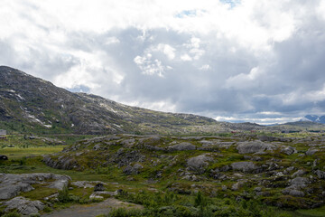 Rocks at Norway at Bjornfjell Customs on border of Norway and Sweden