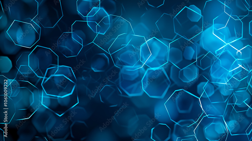 Poster hexagon pattern: geometric abstract background with simple hexagonal elements. medical, technology, 