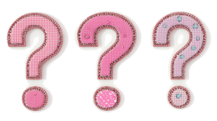 Colorful Question Marks in a Collection of Decorative Designs Generative AI