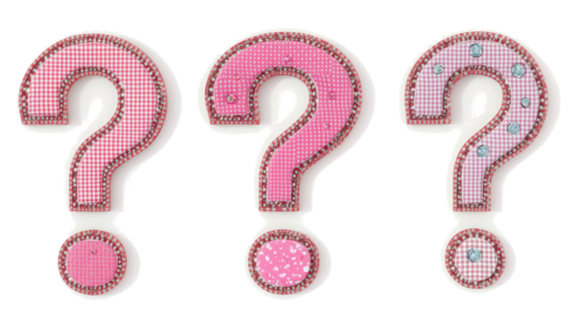 Colorful Question Marks in a Collection of Decorative Designs Generative AI