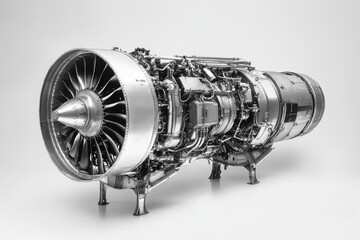 A powerful Pratt & Whitney R-2800 aircraft engine, showcasing its intricate design and impressive power, representing engineering prowess, aviation technology, and mechanical marvel.