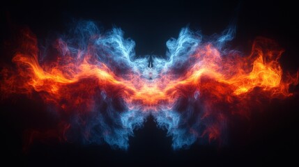 Abstract Conceptual Art with Dynamic Color Flow