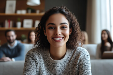 Successful Young Woman in Casual Business Attire