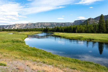 View in Yellowstone, Wyoming...