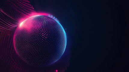 Bright and colorful vector mesh on elegant dark background image