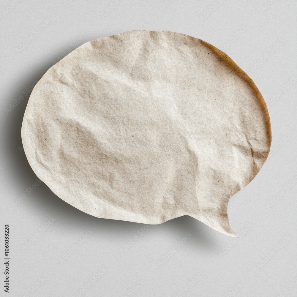 Poster Minimalistic speech bubble design with rounded edges concept for communication themes