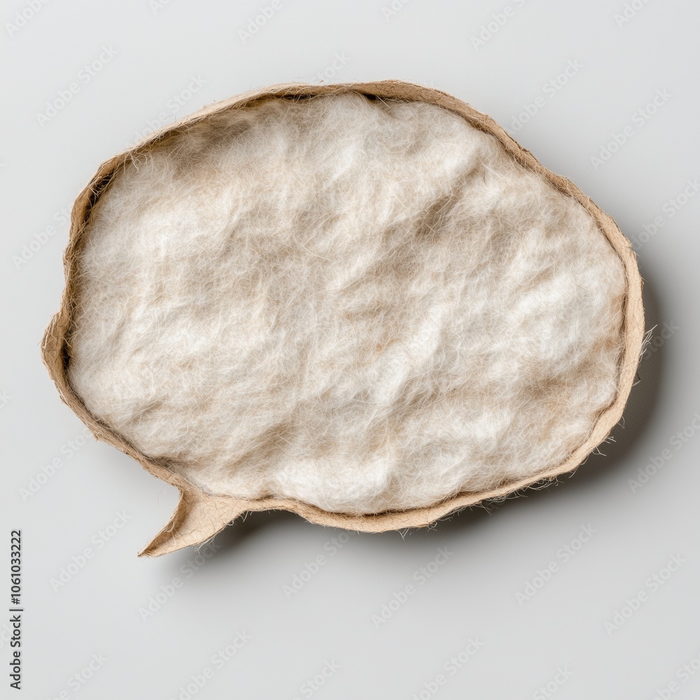 Poster Minimalistic speech bubble design with rounded edges for creative communication concepts