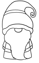Santa gnome drawing