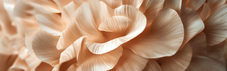 Horizontal close-up of delicate white flower petals, radiating elegance and purity. Perfect for wedding decor, spa branding, greeting cards, or minimalist art projects.