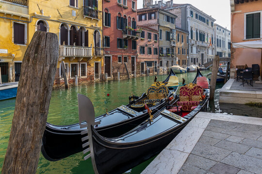 Gondola Journey Through the Canals in Venice