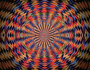 psychedelic optical illusion kaleidoscope mandala swirl effect trippy pattern design