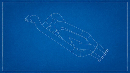 3D Project of an Exhaust Manifold Design for Optimized Engine Performance.