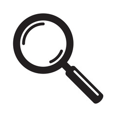 Magnifying glass icon, magnifier or loupe icon. Search icon.