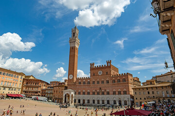Piazza del Campo in Siena, italy