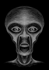 Alien creature, sketch - digital painting © Cubitron