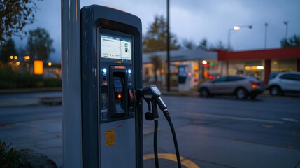 Fuel nozzle vs. EV charger plug comparison