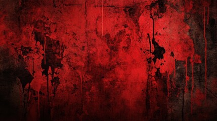 Crimson Horror: A Distressed Blood-Red Texture Background