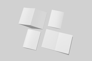 a5 bifold brochure mockup