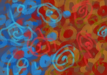 Abstract image for printing - digital painting © Cubitron