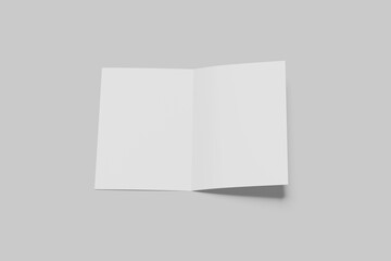 Blank a4 bifold Brochure white
