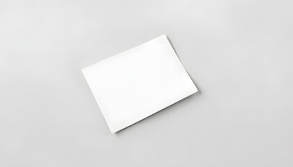 folded a4 paper on gray isolated with white highlights, png