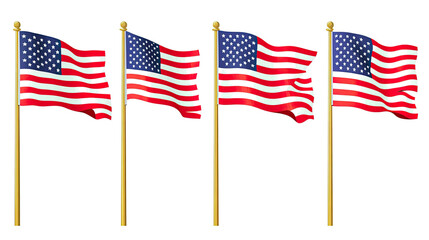 Fototapeta premium Symbols of Patriotism and Freedom Generative AI