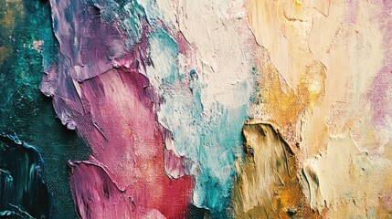Vibrant and textured artwork with bold colors, inspired by the abstract expressionism style.