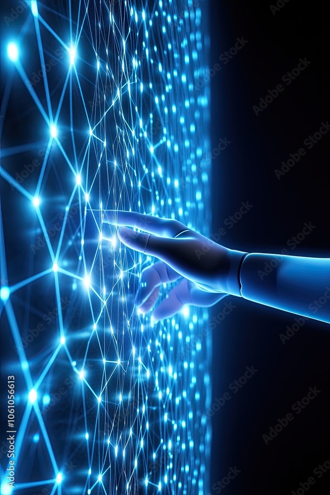 Poster Human and Robot Hands Connect Within a Global Network of Big Data at the Digital Frontier