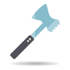 Meat hammer vector icon. Kitchen appliance