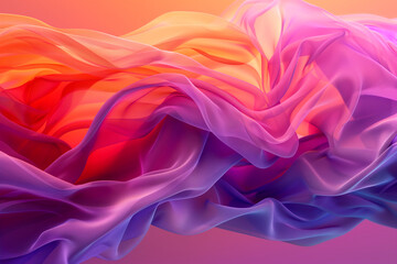 Obraz premium A colorful fabric drapes over a pink background