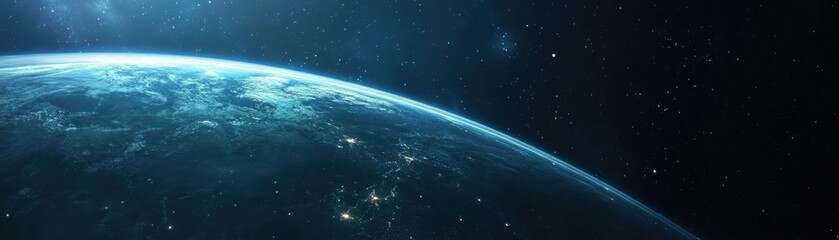 Fototapeta premium Majestic View of the Earth from Space