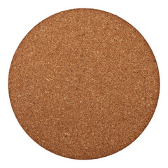 Set of cork textured note boards, circle shape, isolaated background.