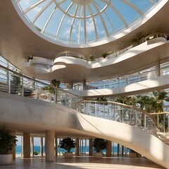 Obraz premium Seashell-Inspired Urban Buildings