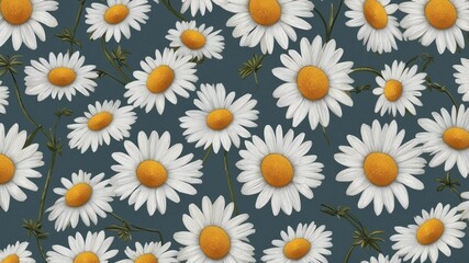 daisy pattern background wallpaper