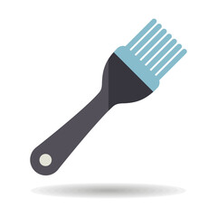 Silicone cooking brush vector icon