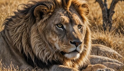 portrait of a lion