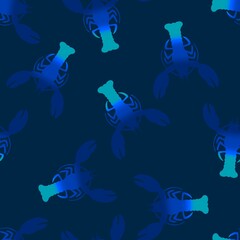 Summer ocean animals seamless lobster pattern for wrapping paper and fabrics