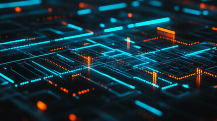 Obraz premium Smart digital city with connection cyber security network reciprocity over the cityscape . future smart wireless digital city and social media networking systems that connects people within the city