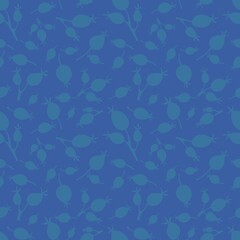 Autumn floral seamless dog-rose flower pattern for fabrics and linens