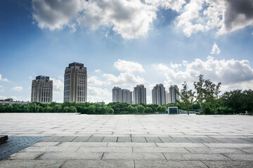 Captivating Urban Landscape with Modern Architecture and Clear Skies