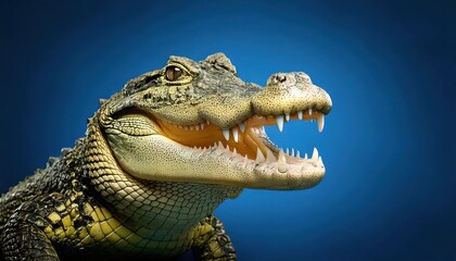 Obraz premium High definition of a crocodile emoji, expression, unique concept, canvas, high quality, high