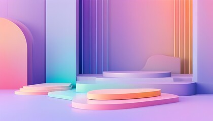 eye-catching purple gradient for visual impact in graphic design