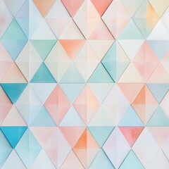 Abstract Pastel Geometric Pattern Close-Up