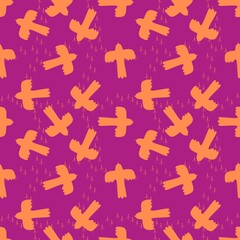 Ethnic animals seamless birds pattern for wrapping paper and fabric