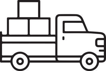 Truck icon symbol vector illustration
