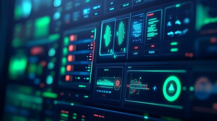 Fototapeta premium Futuristic Digital Interface