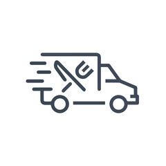 Truck icon symbol vector illustration

